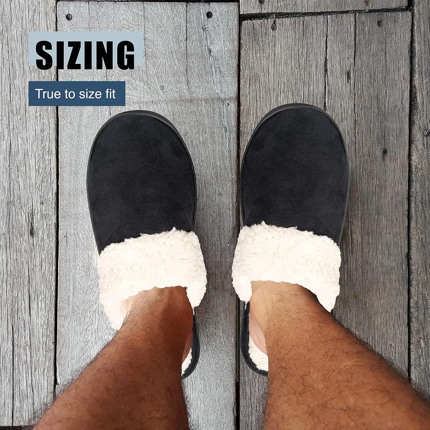 NORTY Slip-On Clog Slippers - Men's Slippers - House Slippers for Men - Slippers with Memory Foam - Men's House Slippers - Men's House Shoes