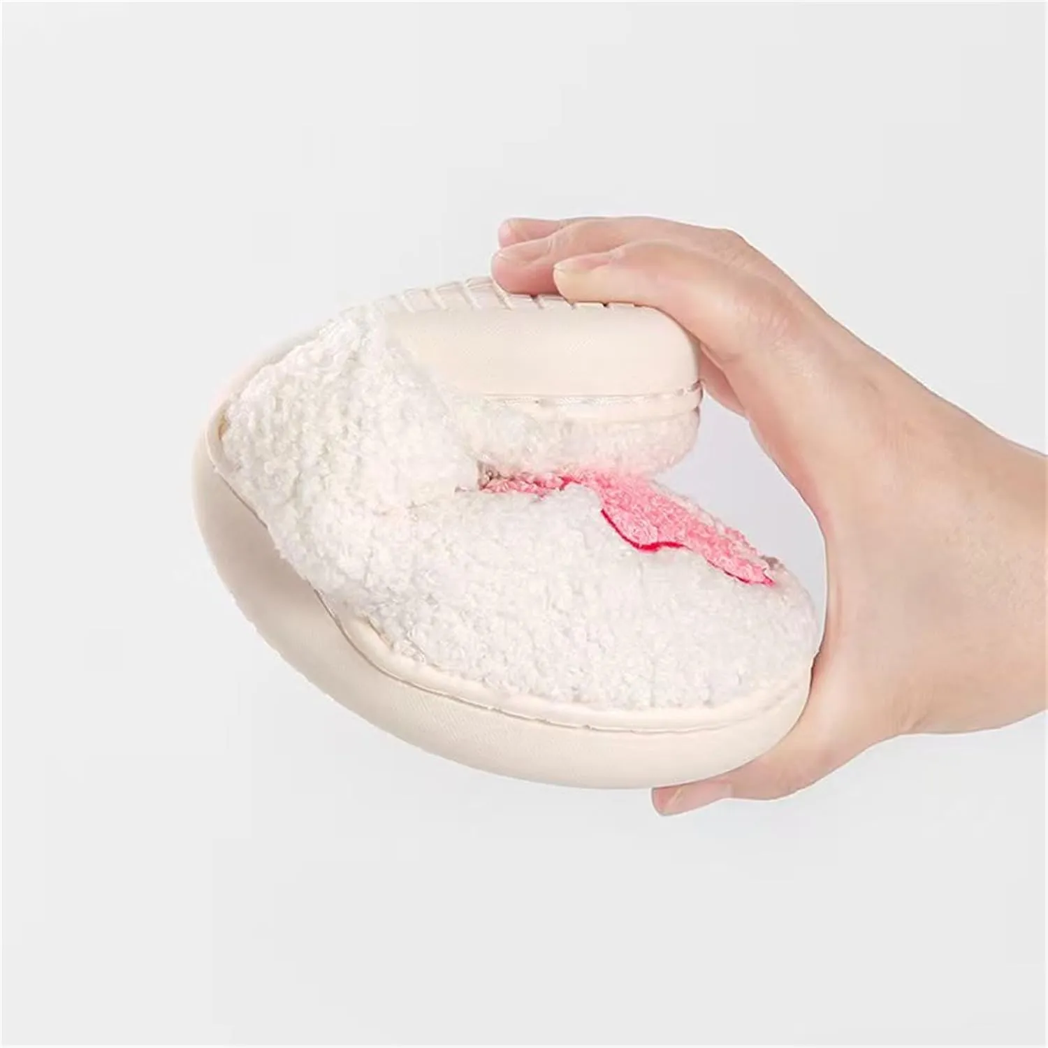 Obosoyo Slippers Women Strawberry Men House Fuzzy Plush Shoes Funky Cute Design Fun Slipper Unisex Comfy Bedroom Soft Warm Slipper Indoor Non-slip Slip-On