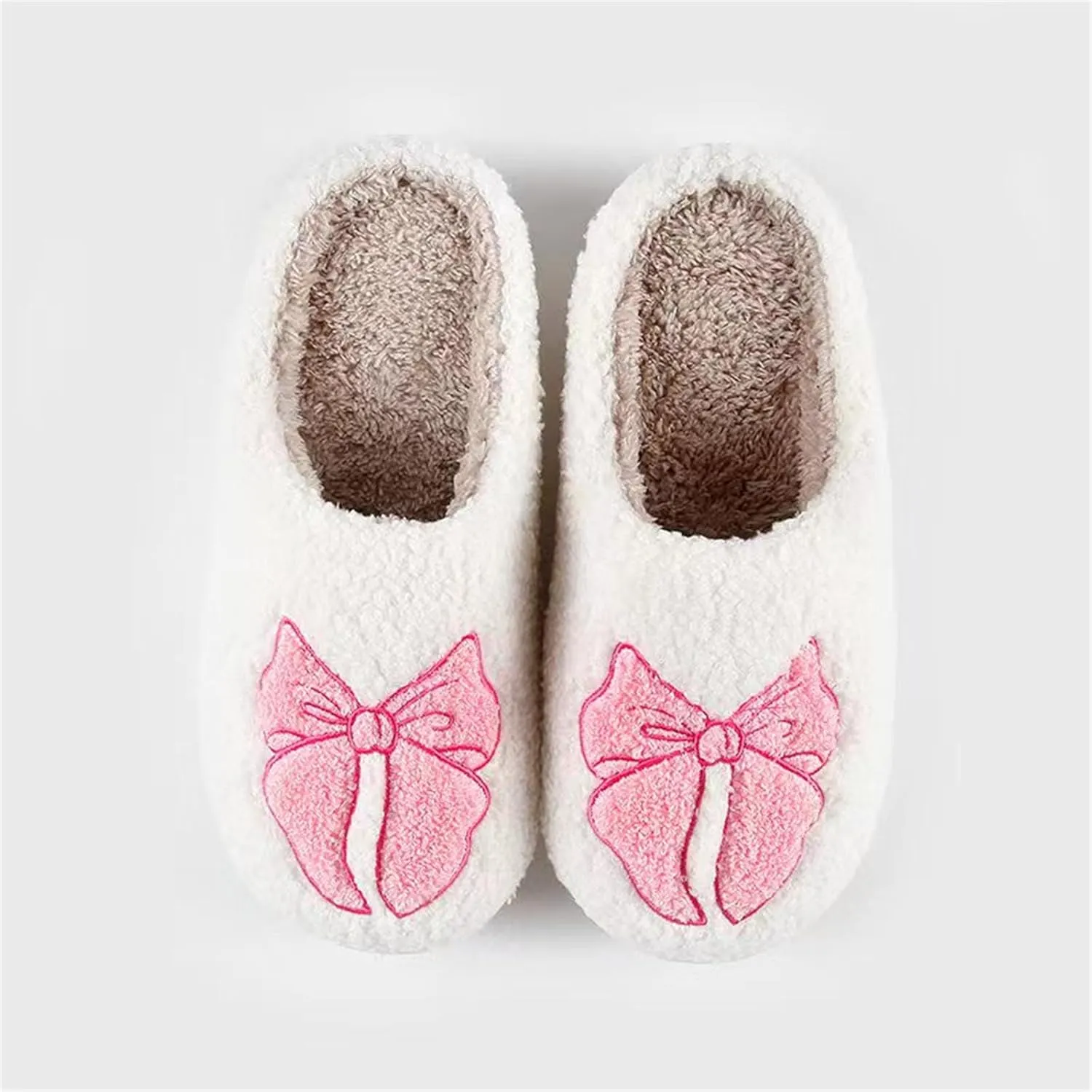 Obosoyo Slippers Women Strawberry Men House Fuzzy Plush Shoes Funky Cute Design Fun Slipper Unisex Comfy Bedroom Soft Warm Slipper Indoor Non-slip Slip-On