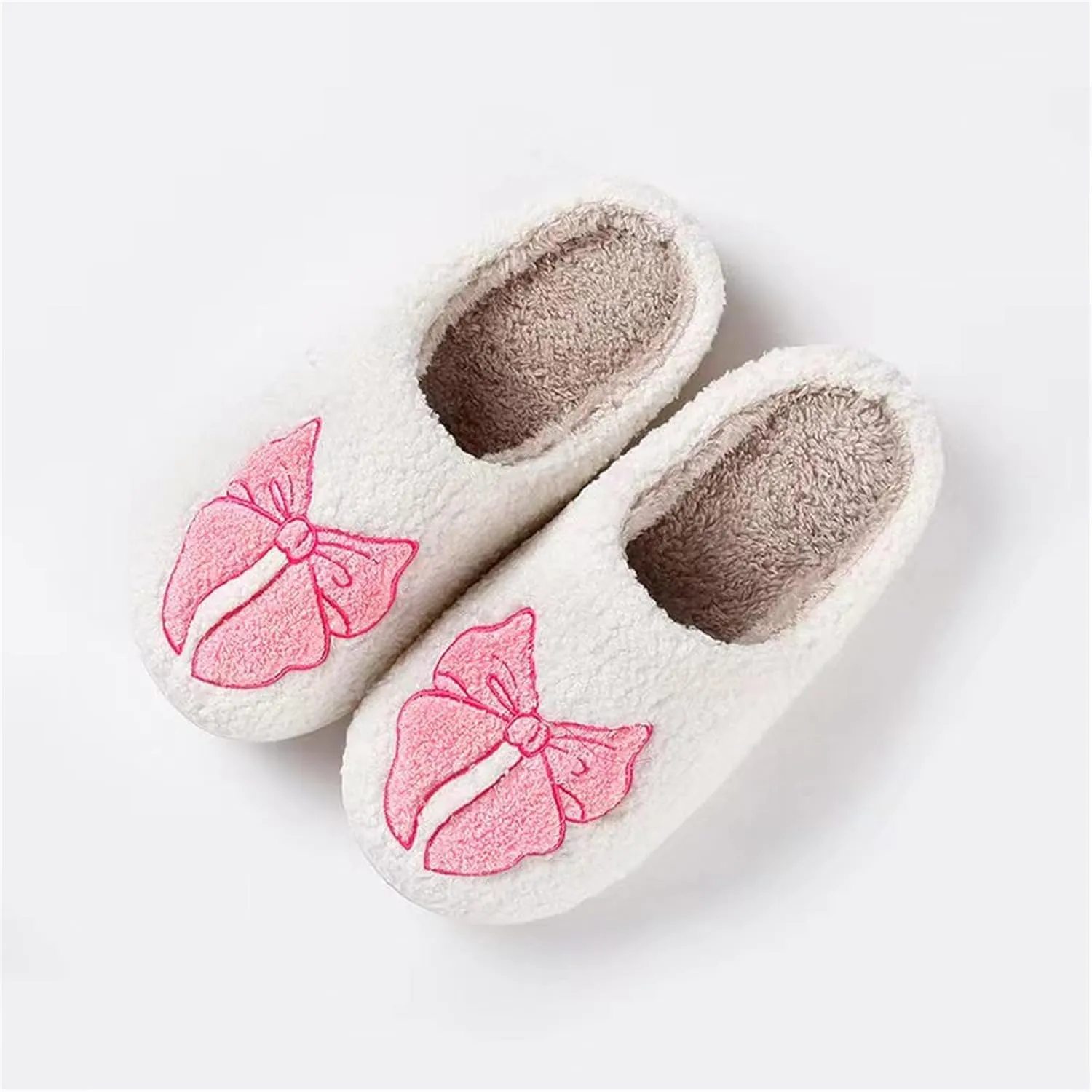 Obosoyo Slippers Women Strawberry Men House Fuzzy Plush Shoes Funky Cute Design Fun Slipper Unisex Comfy Bedroom Soft Warm Slipper Indoor Non-slip Slip-On