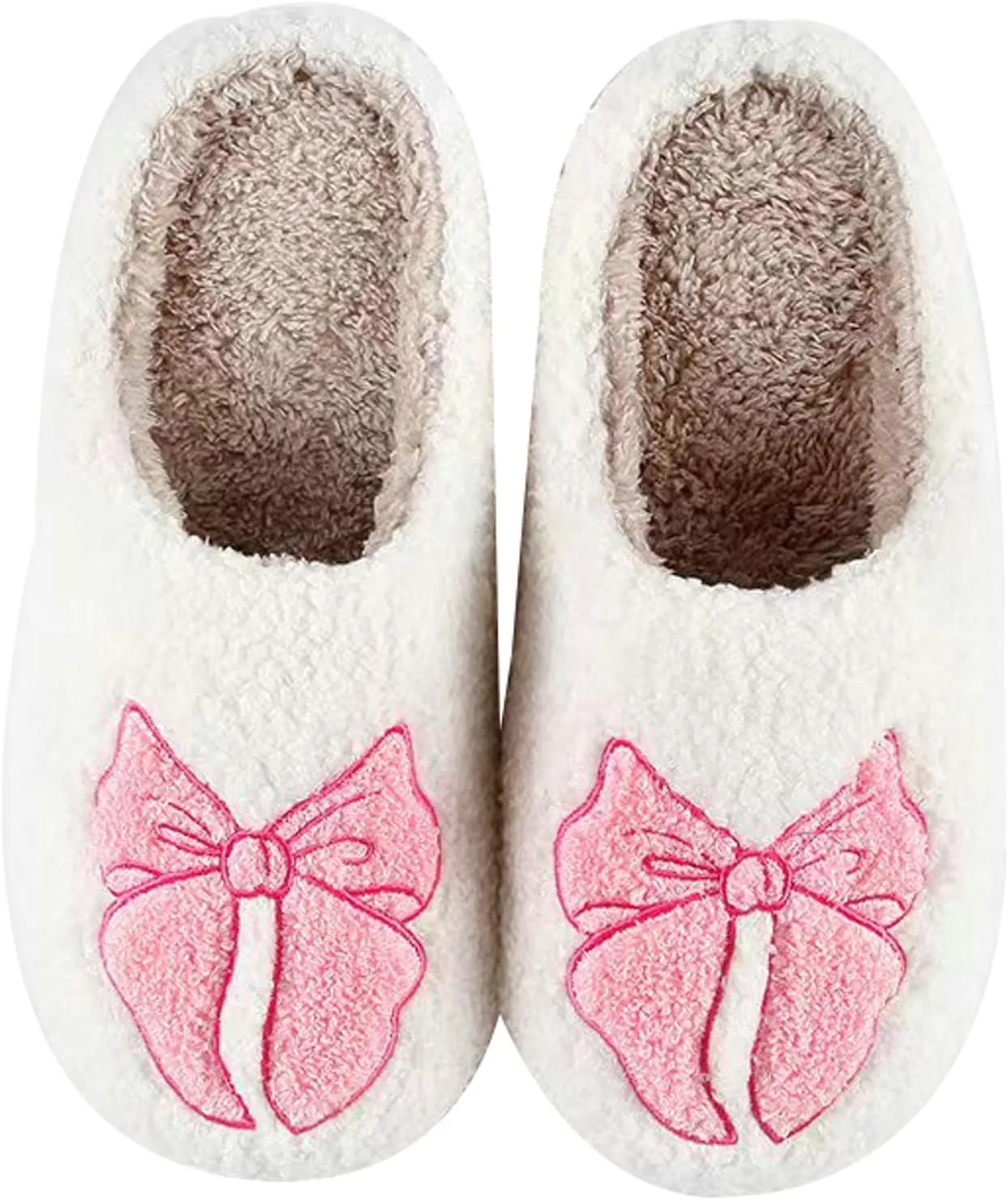 Obosoyo Slippers Women Strawberry Men House Fuzzy Plush Shoes Funky Cute Design Fun Slipper Unisex Comfy Bedroom Soft Warm Slipper Indoor Non-slip Slip-On