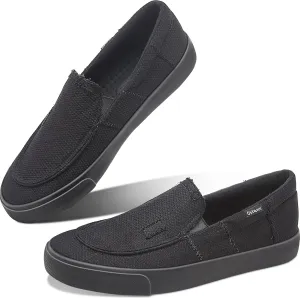 Obtaom Slip On Shoes Canvas Slip On Sneakers Comfy Arch Support Loafers Casual Canvas Fashion Sneaker