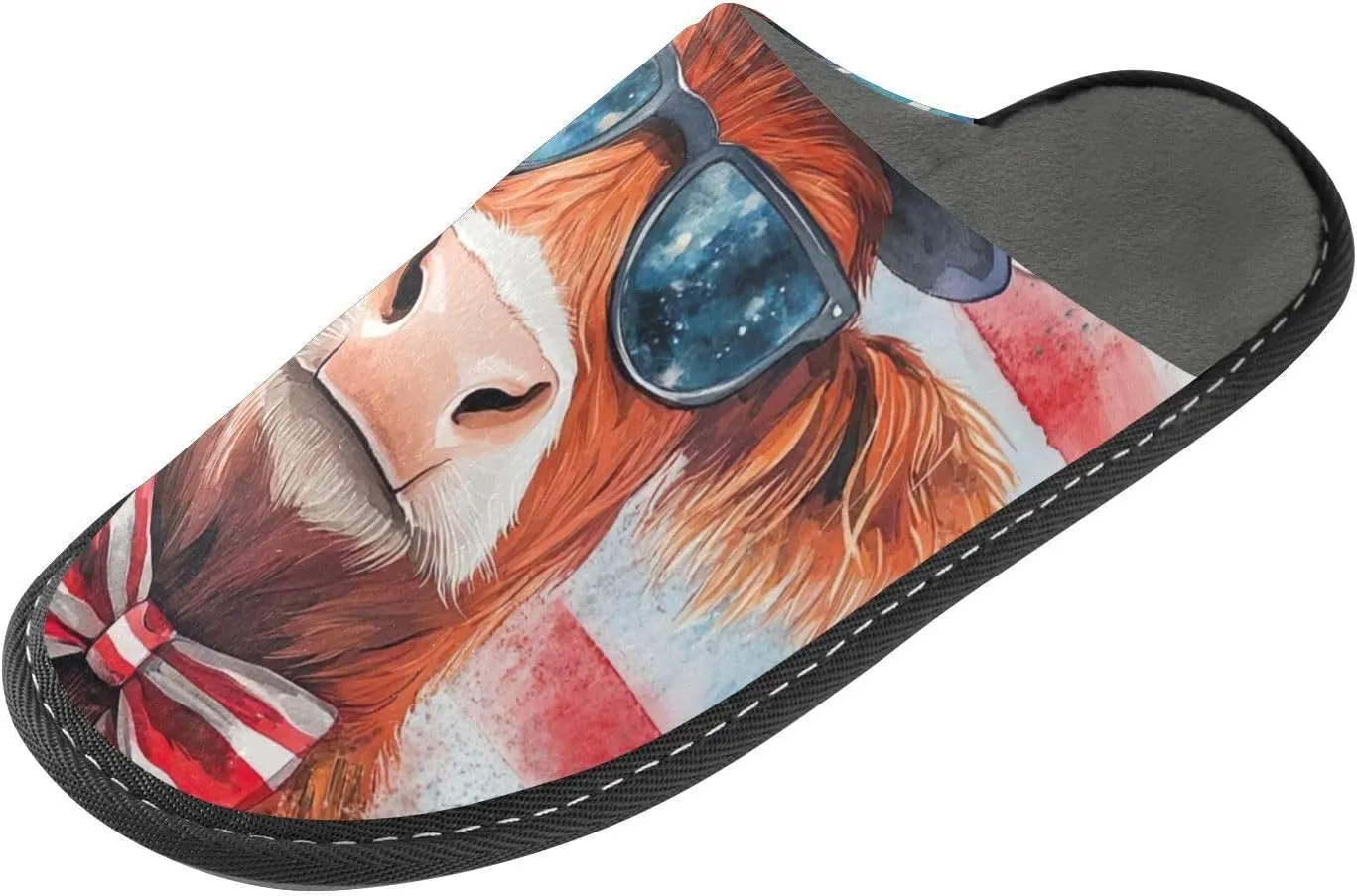ODAWA Sloth Tree Party Ladies Slippers House Memory Foam Warm Slip on House Shoes