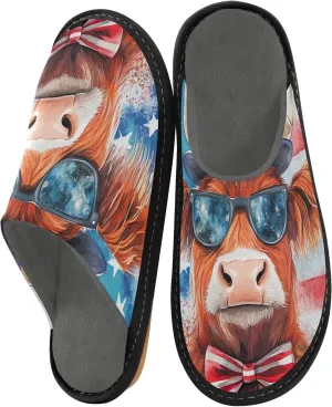 ODAWA Sloth Tree Party Ladies Slippers House Memory Foam Warm Slip on House Shoes