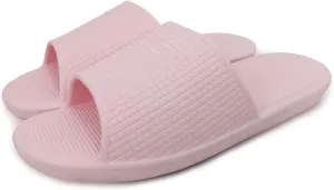 ofoot Stylish and Cozy Women's Comfort Indoor and Outdoor Casual Slide Sandals Non-Slip Shower Slippers - Unisex Soft Flip Flops