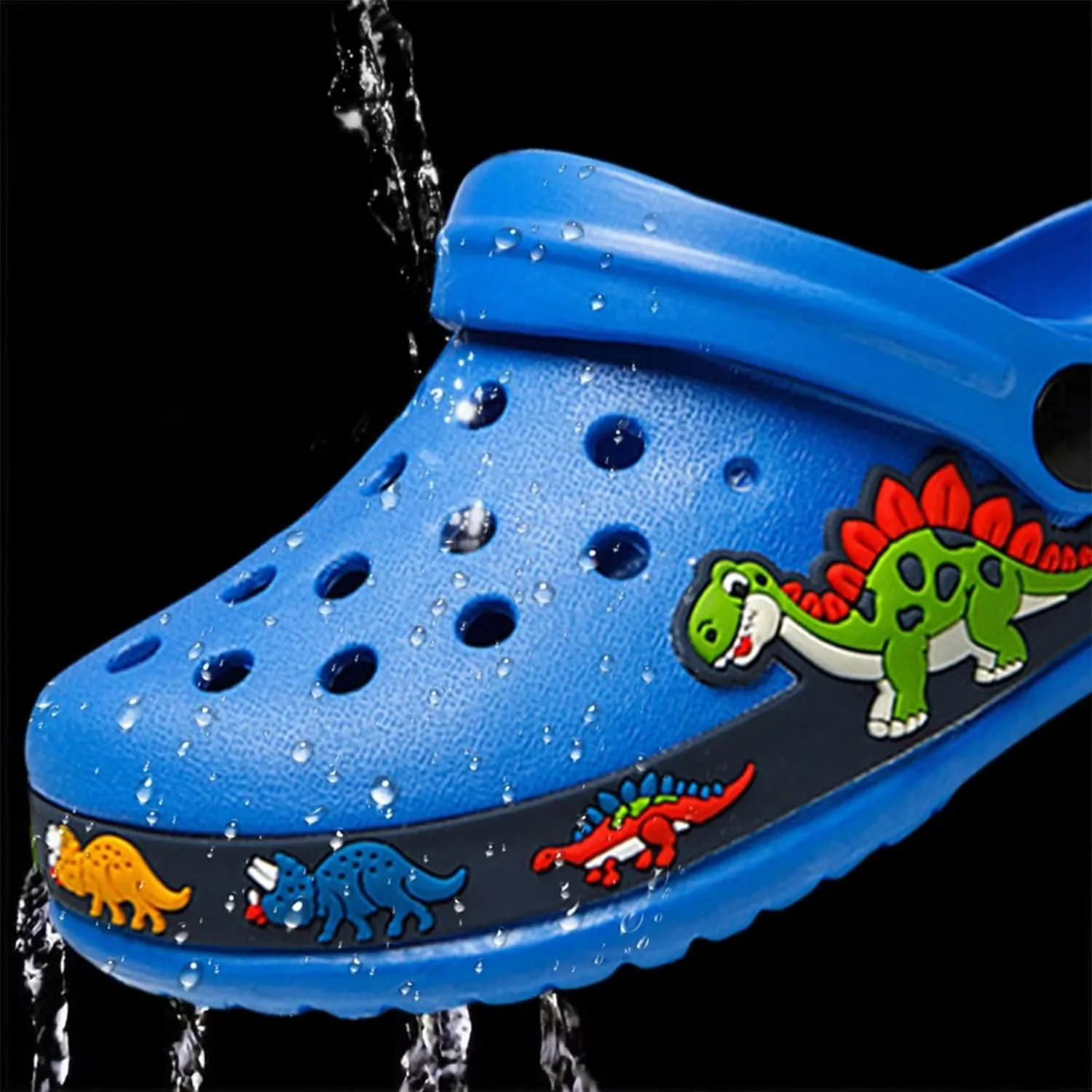 OHSNMAKSL Toddler Clog Slippers Garden Sandals Slip On Water Shoes Sneakers Cartoon Slides for Boys and Girls Children Beach Pool Shower