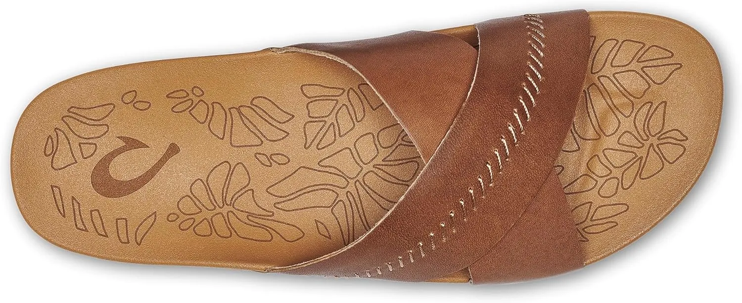 OLUKAI Kipe‘a 'Olu Women's Slide Sandal, Everyday Stylish Shoe, All-Day Wear & Comfortable Fit