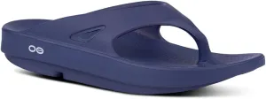 OOFOS OOriginal Sport Unisex Slide Sandals - Lightweight Recovery Footwear Reduces Stress on Feet, Joints & Back Machine Washable (Navy, US Men's Size 5/Women's Size 7)