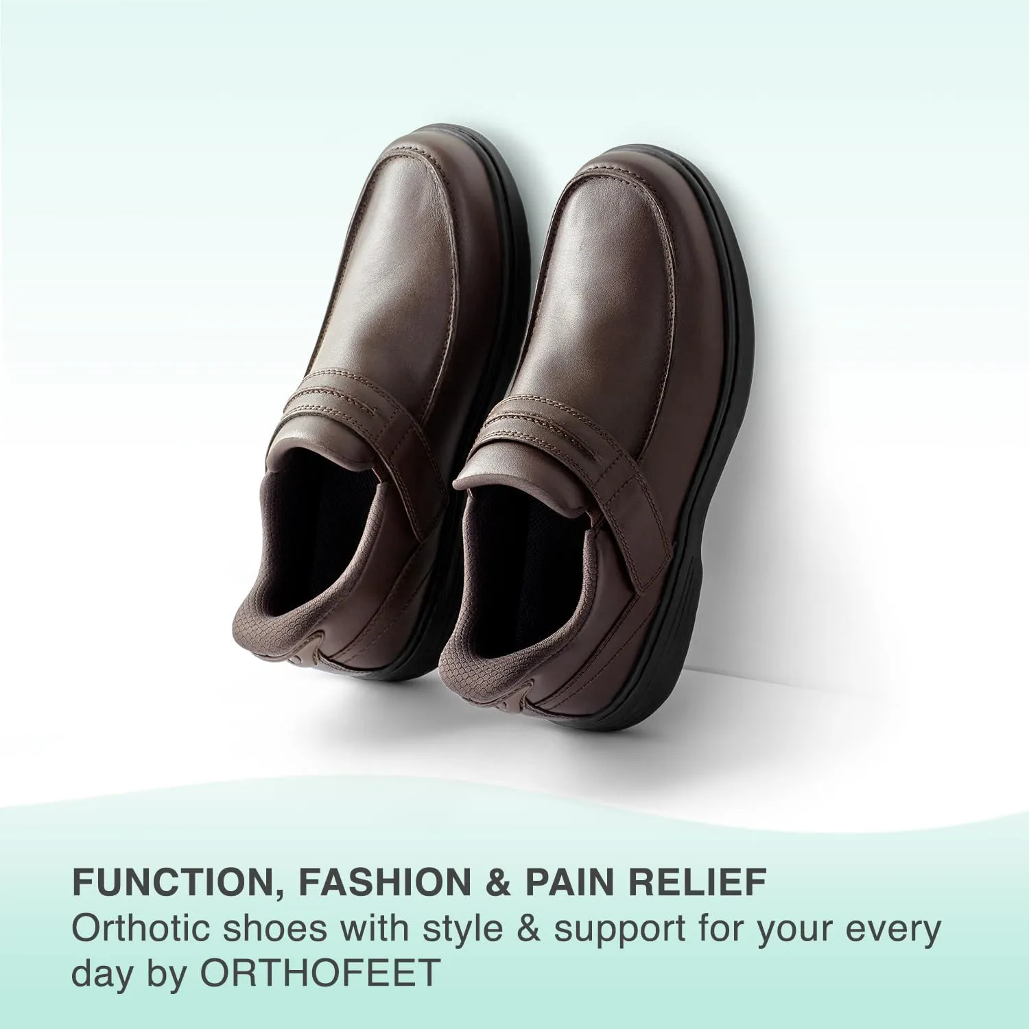 Orthofeet Men's Orthopedic Xavier Hands-Free Slip On Casual Shoes