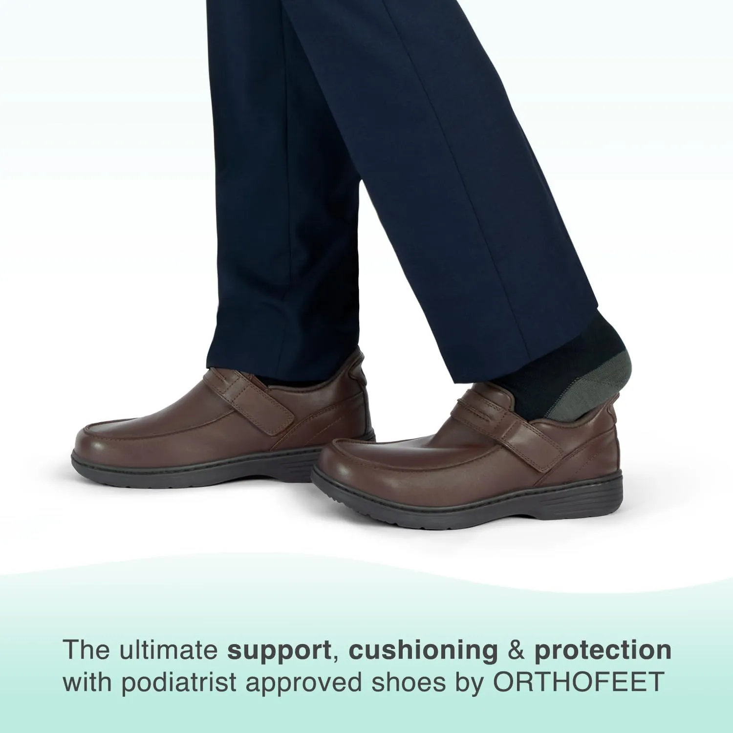 Orthofeet Men's Orthopedic Xavier Hands-Free Slip On Casual Shoes