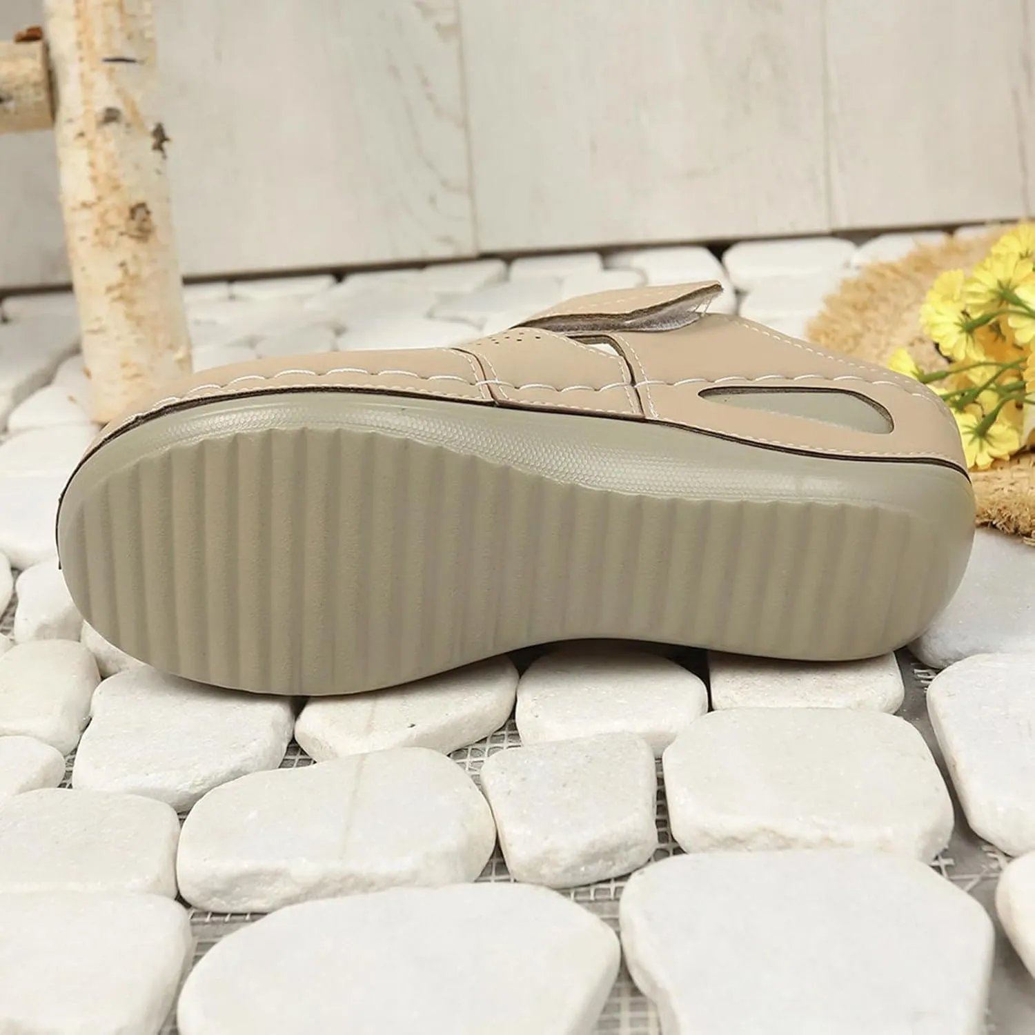 Orthopedic Clogs for Women Wedge Shoes Breathable Mesh Closed Toe Fisherman Platform Sandals Bohemia Gladiator Outdoor Sandal