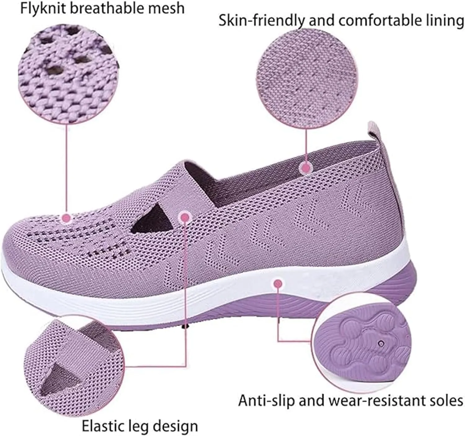 Orthopedic Shoes for Women, Zapatos Ortopédicos para Mujer, Orthoture Womens Shoes Breathable Soft Comfort Wear Shoes