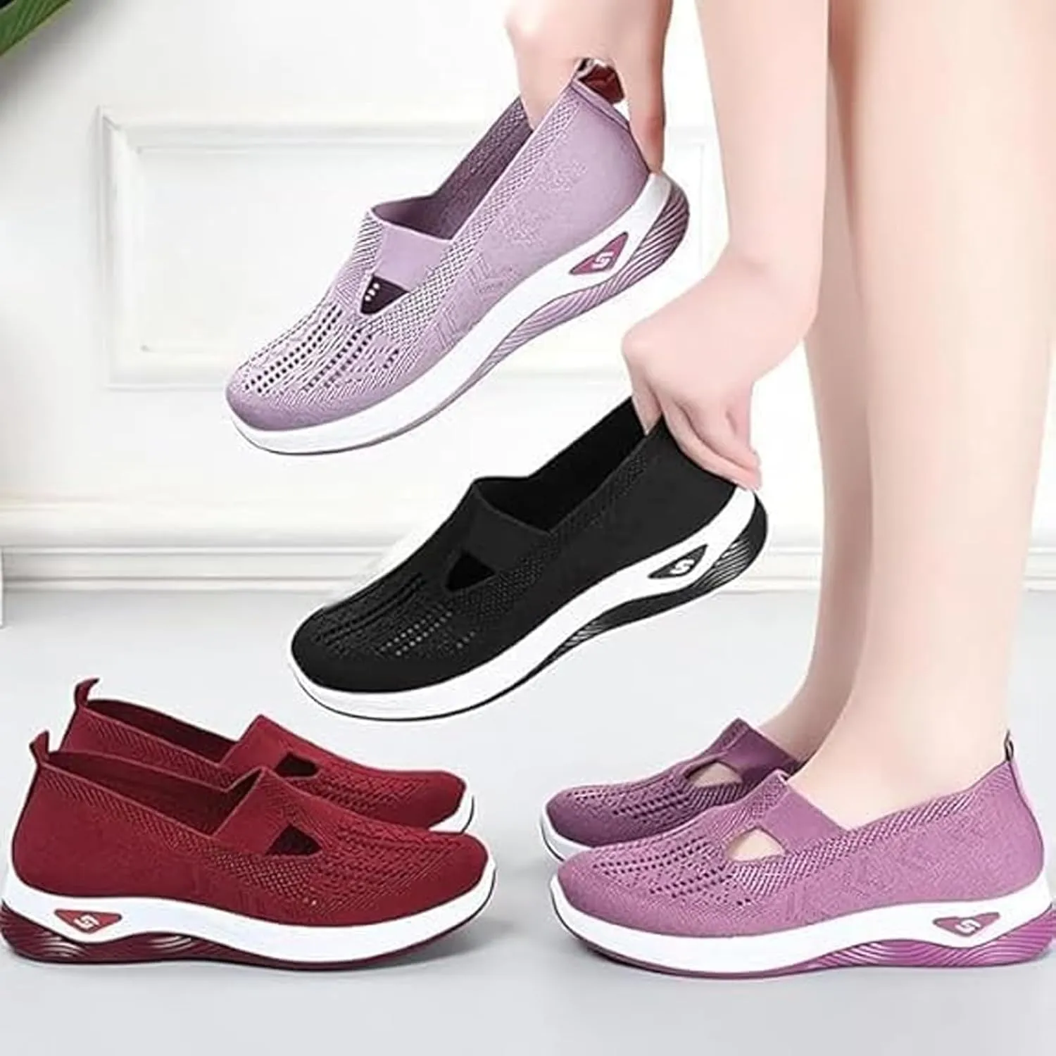 Orthopedic Shoes for Women, Zapatos Ortopédicos para Mujer, Orthoture Womens Shoes Breathable Soft Comfort Wear Shoes