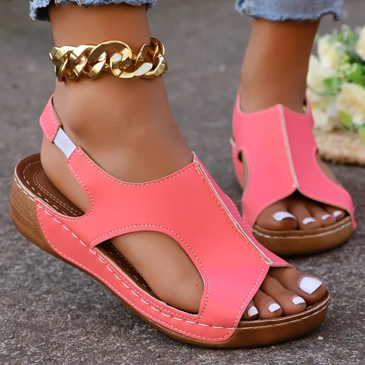 Orthopedic Women's New Summer Rhinestone Open Toe Orthopaedic Sandals