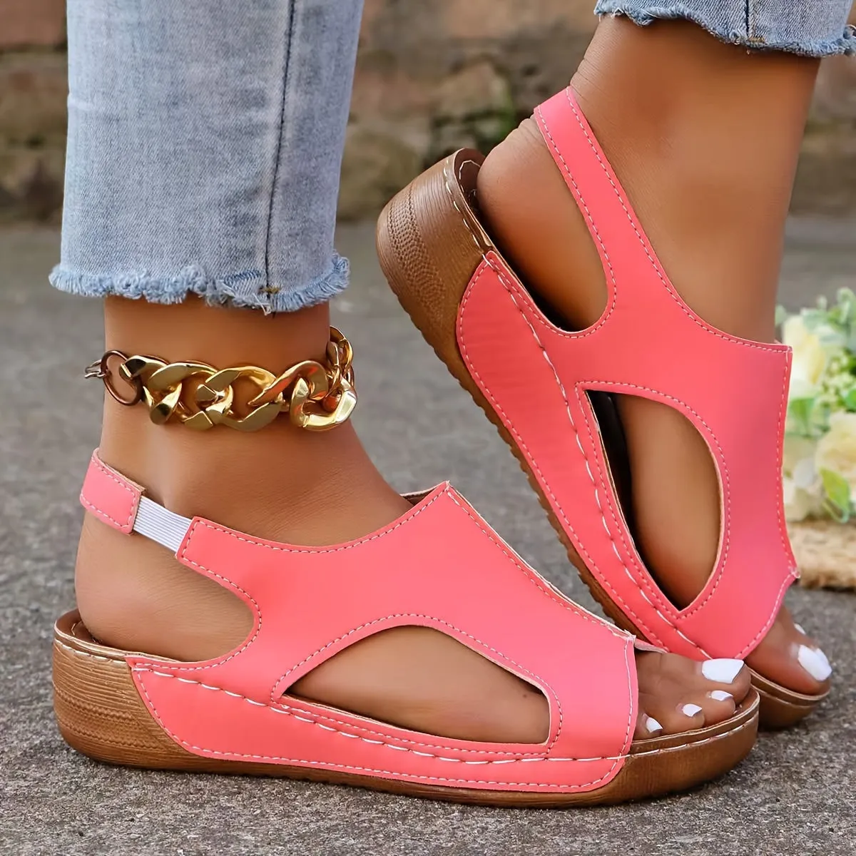 Orthopedic Women's New Summer Rhinestone Open Toe Orthopaedic Sandals