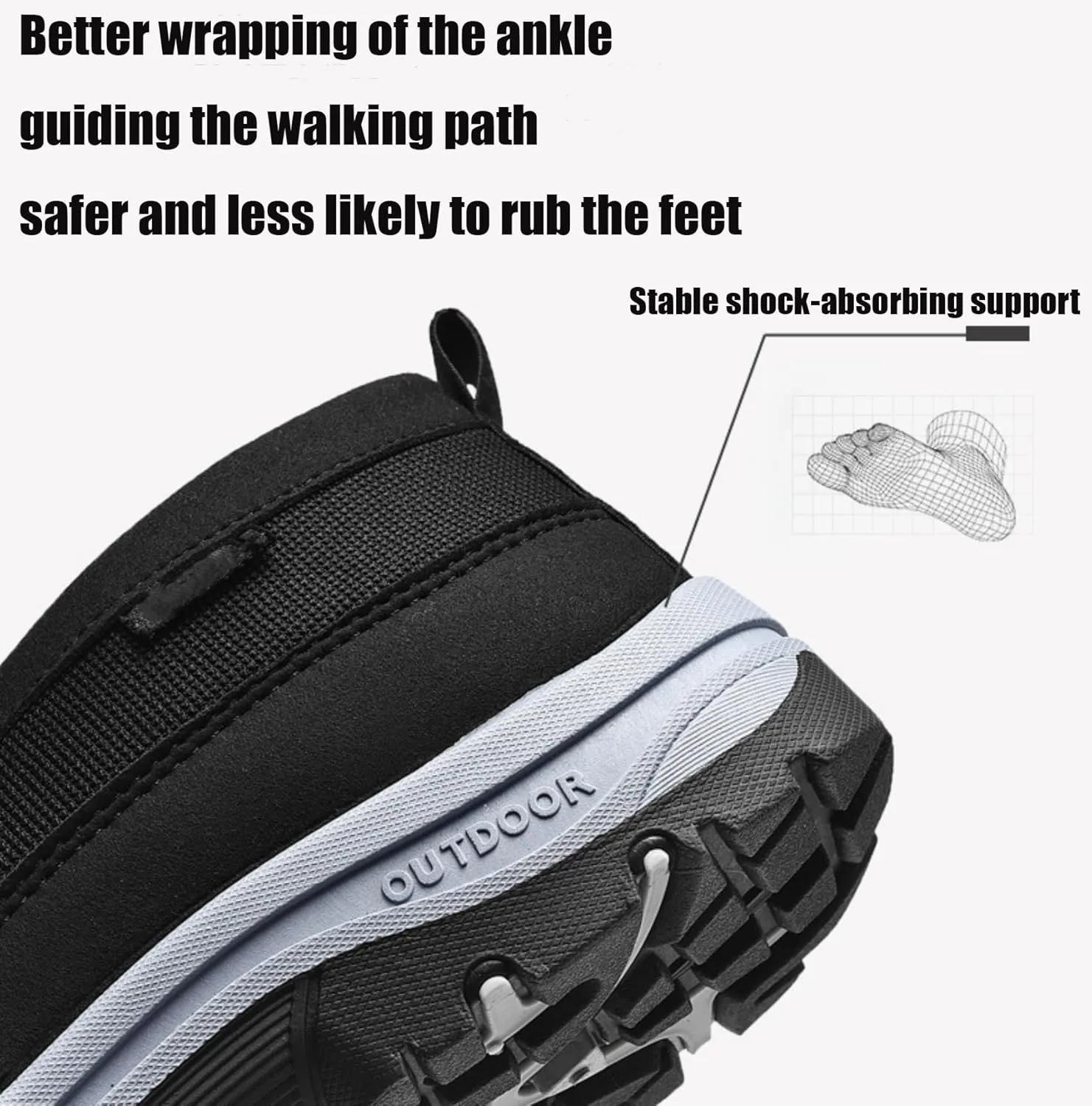 Orthoture Mens Shoes, Orthowalkway Mens Shoes Slip On, Men's Canvas Loafers,Outdoor Casual Non Slip Sneakers