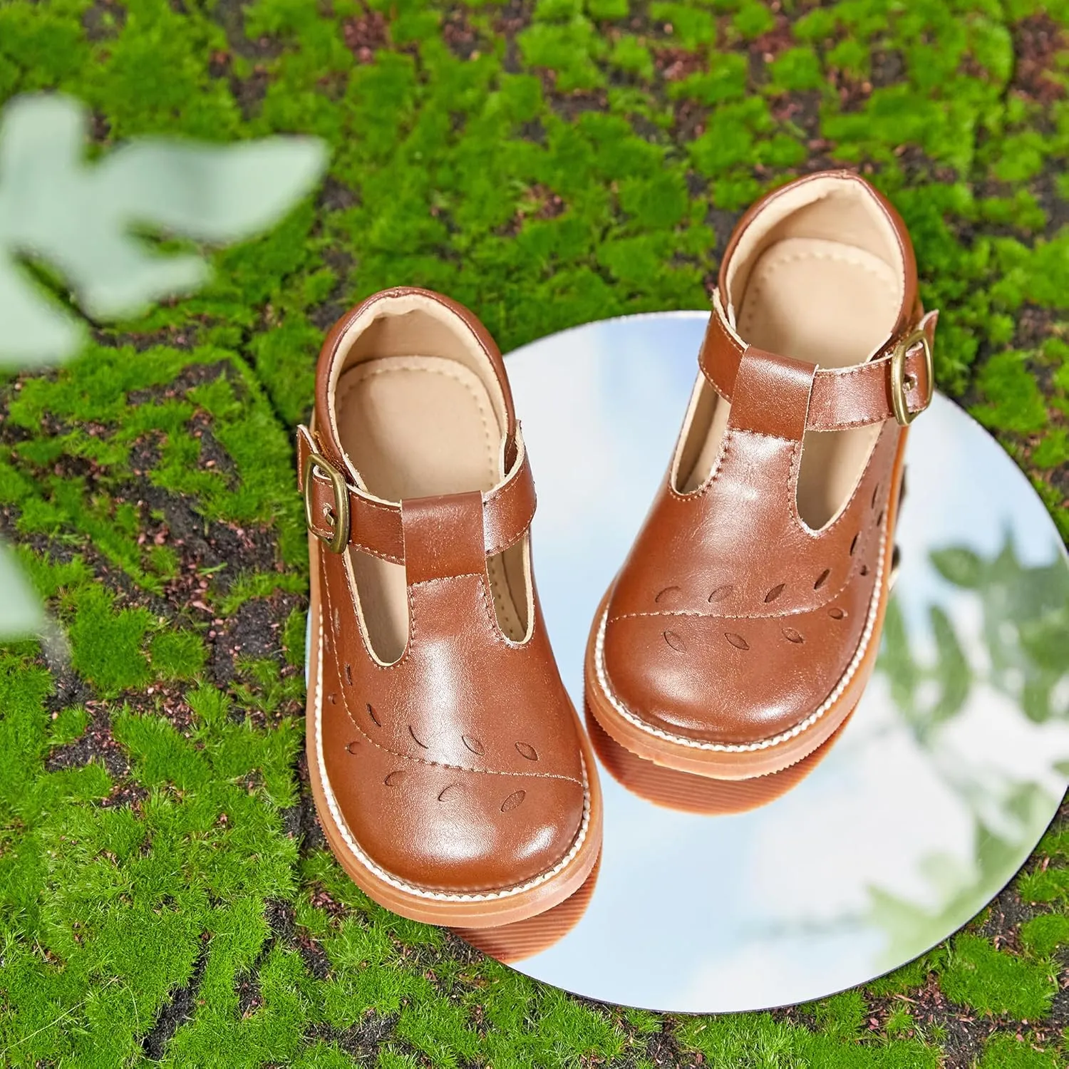 Otter MOMO Toddler/Little Girls Mary Jane Slip-on School Uniform Party Dress Shoes