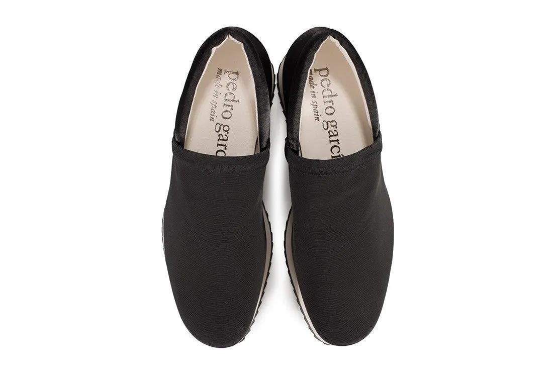 Otylia Slip-on Satin Sneaker Black
