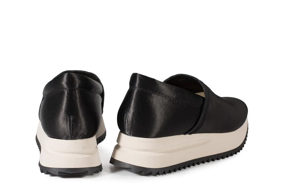 Otylia Slip-on Satin Sneaker Black