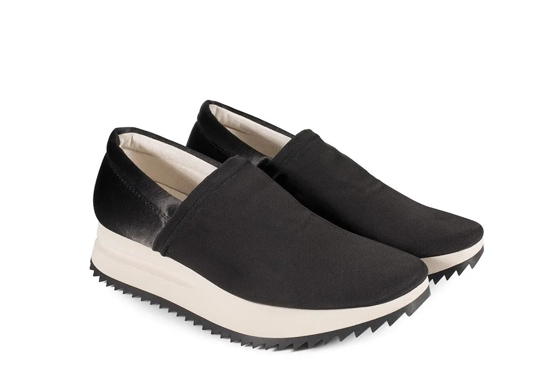 Otylia Slip-on Satin Sneaker Black