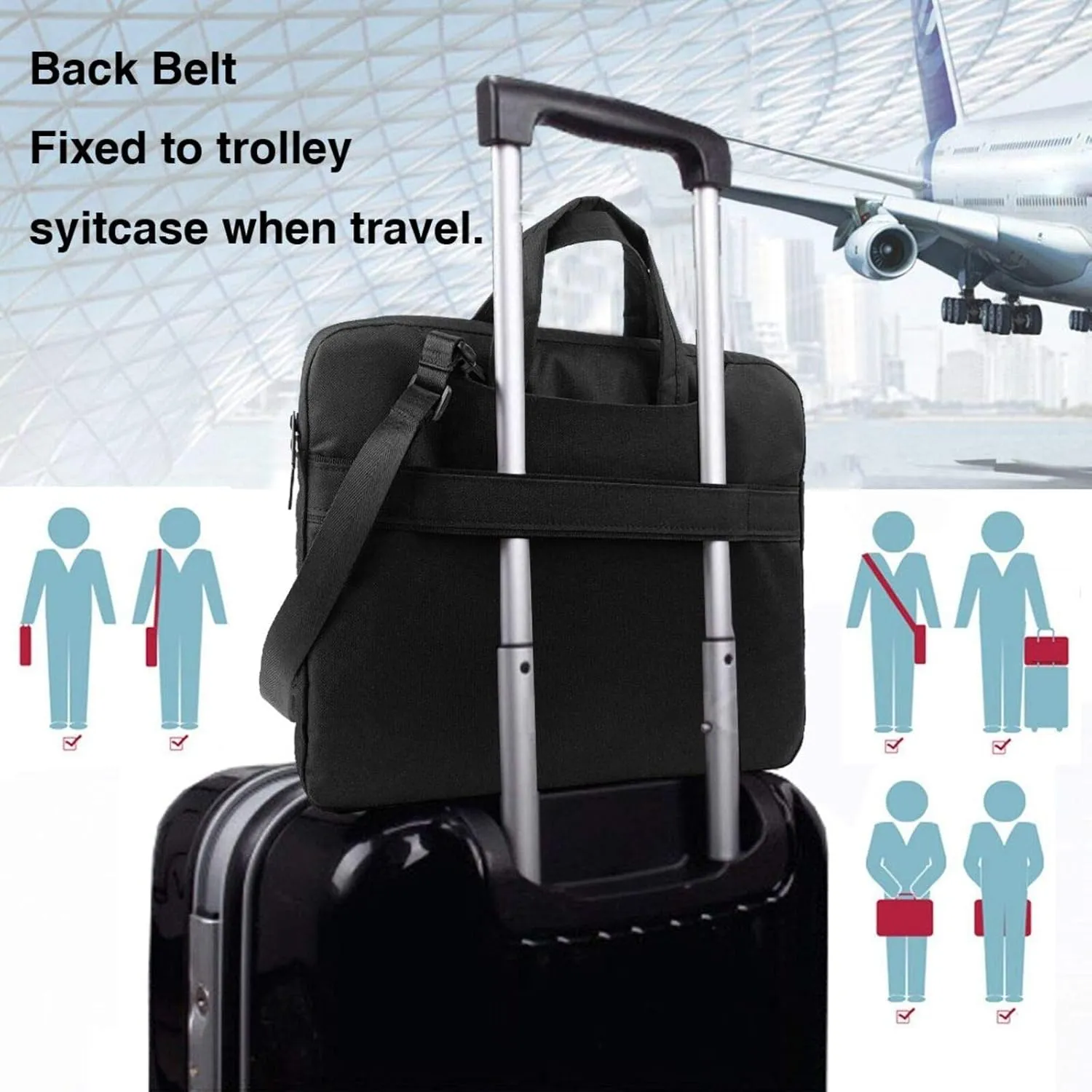 Paris Eiffel Tower Stylish And Lightweight Laptop Messenger Bag,Handbag,Briefcase,Perfect For Business Travel