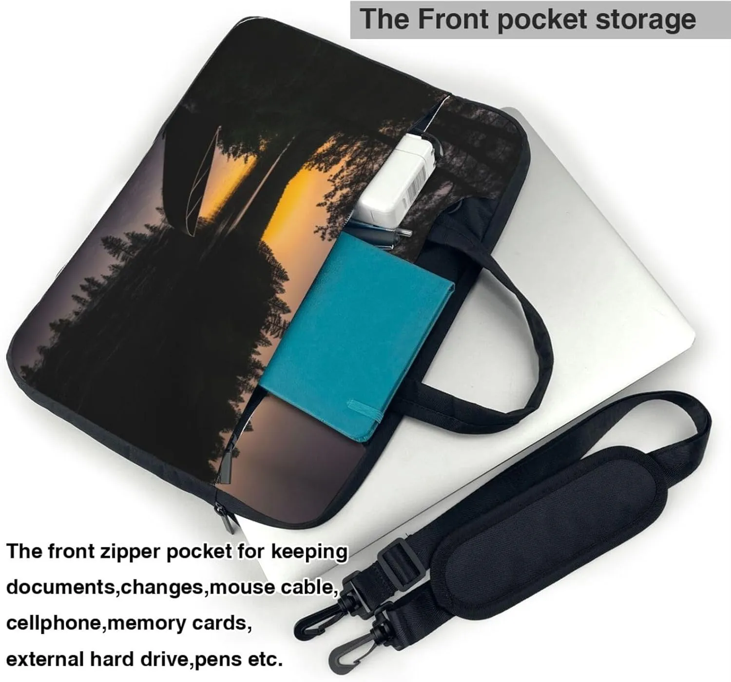 Paris Eiffel Tower Stylish And Lightweight Laptop Messenger Bag,Handbag,Briefcase,Perfect For Business Travel