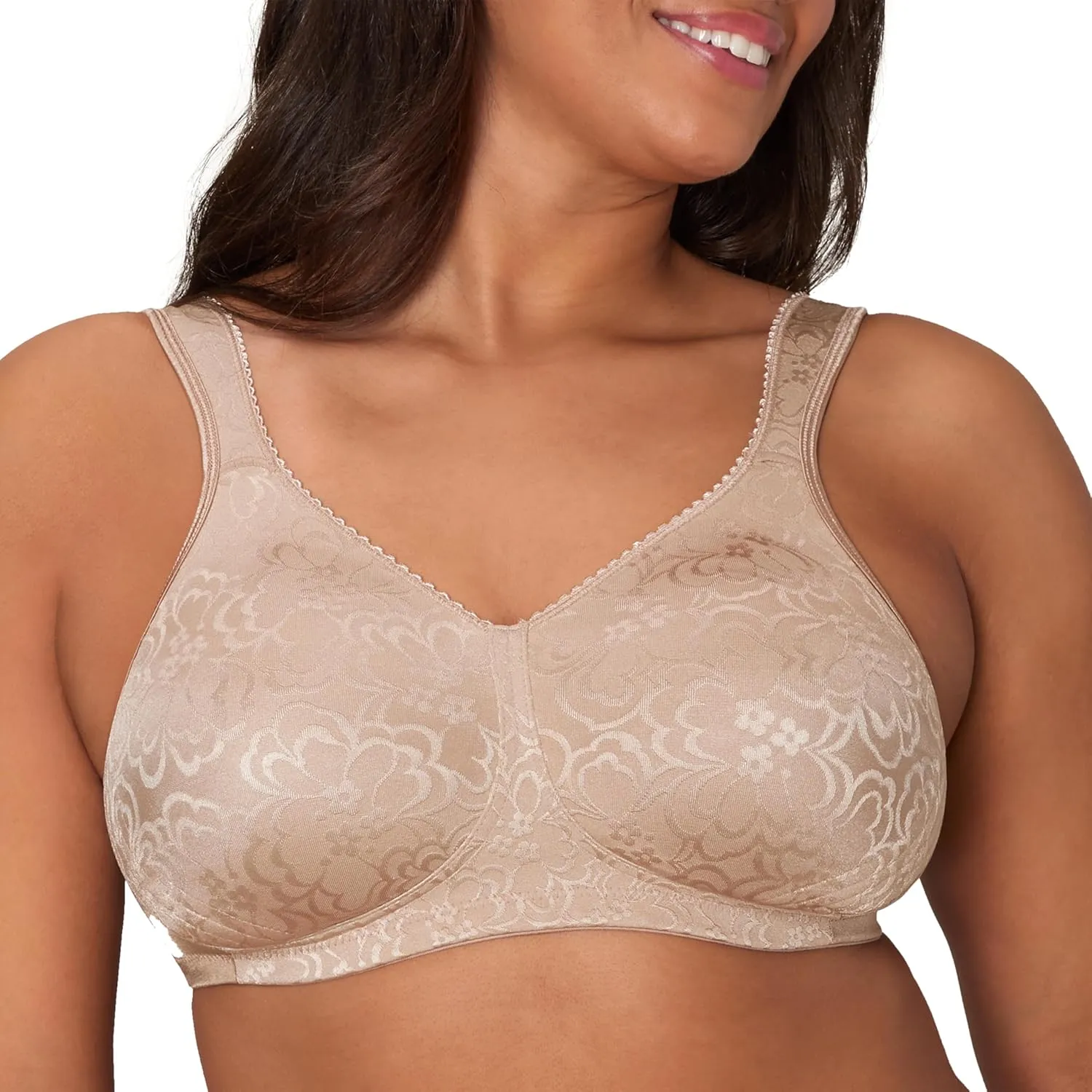 Playtex Women's Wireless Bra, 18 Hour Plus-Size Bras Available, Ultimate Lift, Moisture-Wicking, Single or 2-Pack