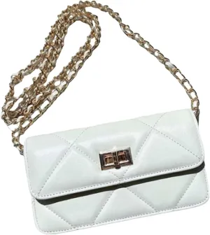 POPSEWING Sheep Leather Summer Quilted Bag, Small Purse Classic & Stylish Bag for Woman, Small Satchel Bag