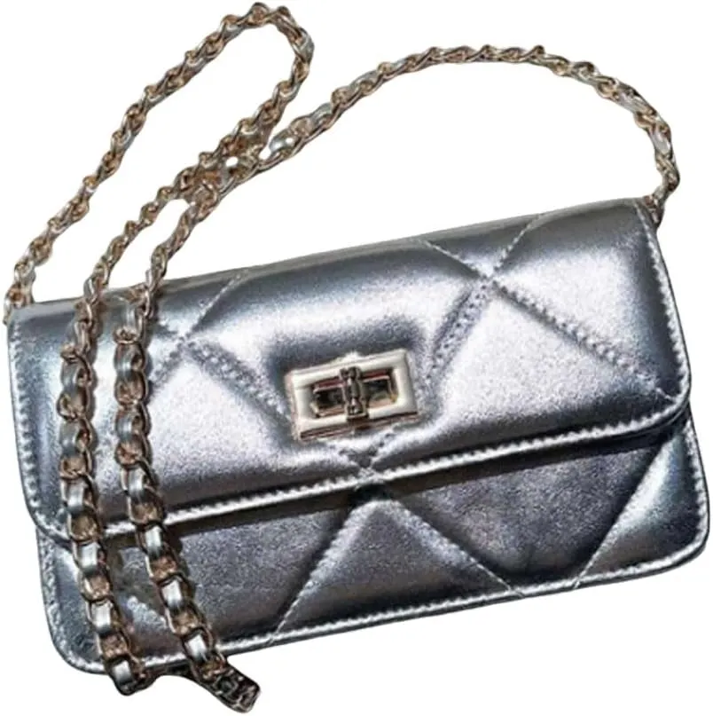 POPSEWING Sheep Leather Summer Quilted Bag, Small Purse Classic & Stylish Bag for Woman, Small Satchel Bag