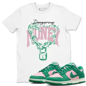Premium - SNRT Malachite Pink Sneaker Soft Tees Dunk Medium Dangerous Money End-of-season sale