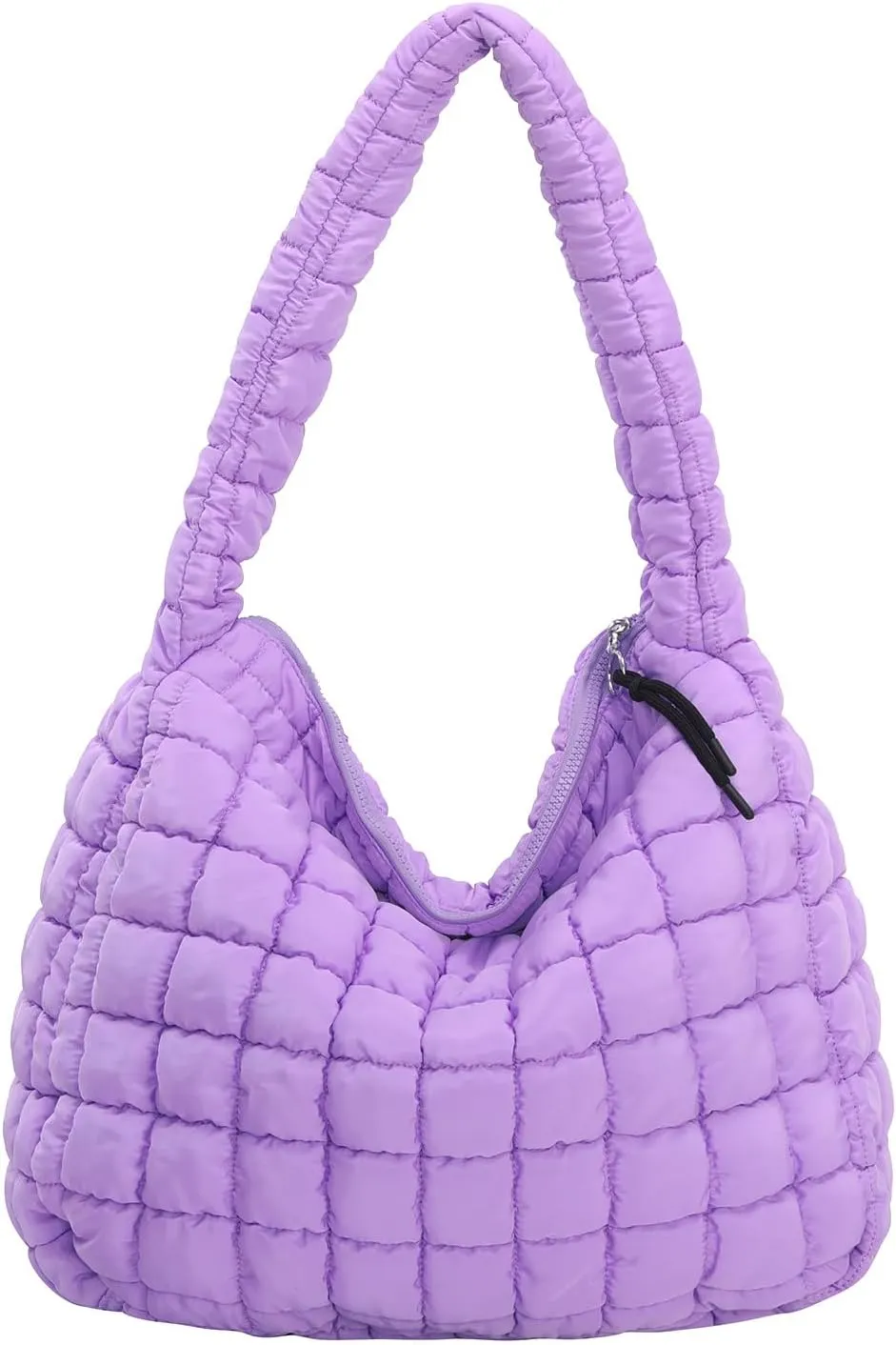 Puffer Tote Bag for Women Large Quilted Carryall Bag Soft Puffy Crossbody Lightweight Shoulder Handbags Work Travel