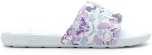 Puma Kids Girls Cool Cat 2.0 First Frost Slide Athletic Sandals Casual - Blue, Purple, White - Size 6 M, 39501101