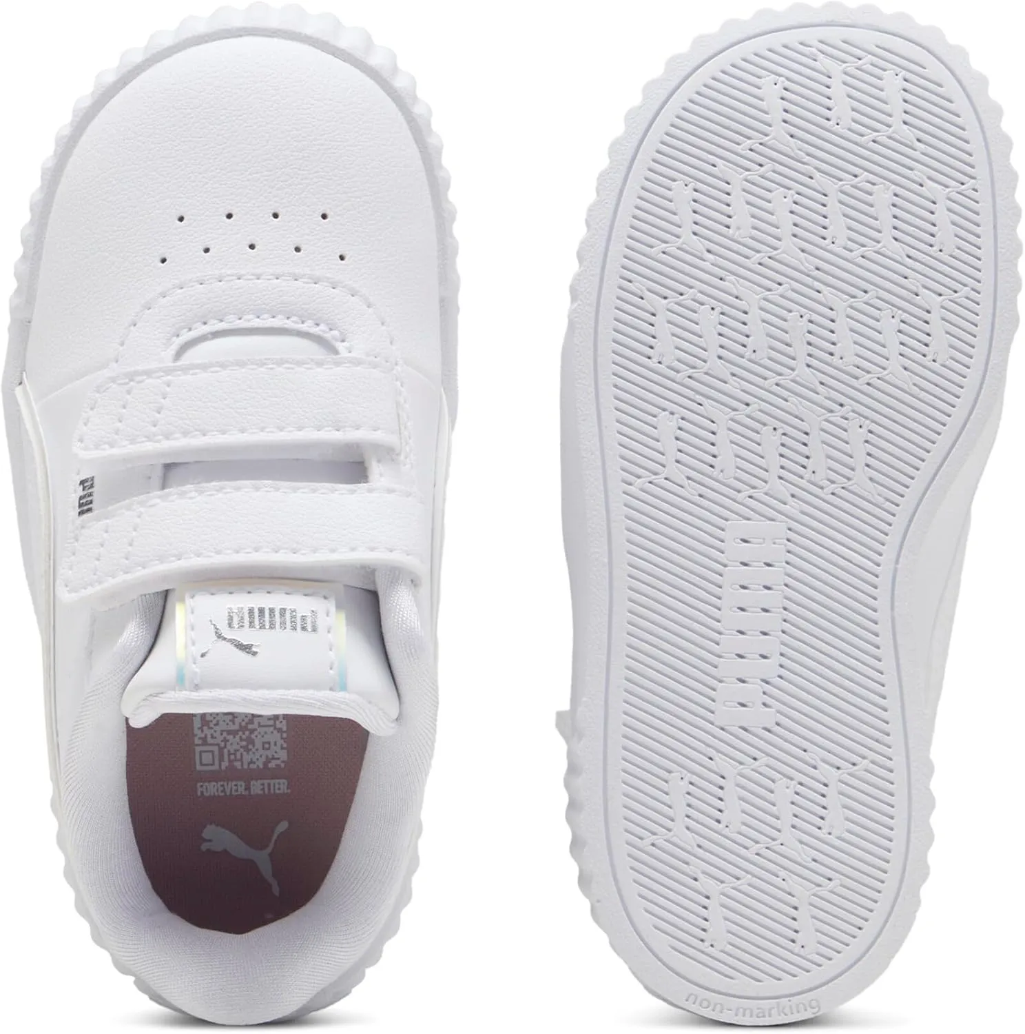 PUMA Unisex-Child Carina Hook and Loop Sneaker