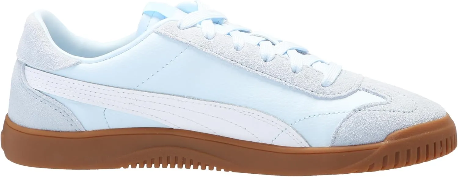 PUMA Unisex-Child Shoes Club 5v5 Sneaker, White Black-Feather Gray, 4 US Big Kid