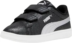 PUMA Unisex-Child Smash 3.0 Leather Hook and Loop Sneaker