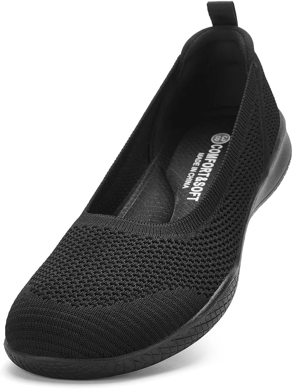 Puxowe Women's Casual Slip on Walking Shoes-Lightweight Knit Loafer