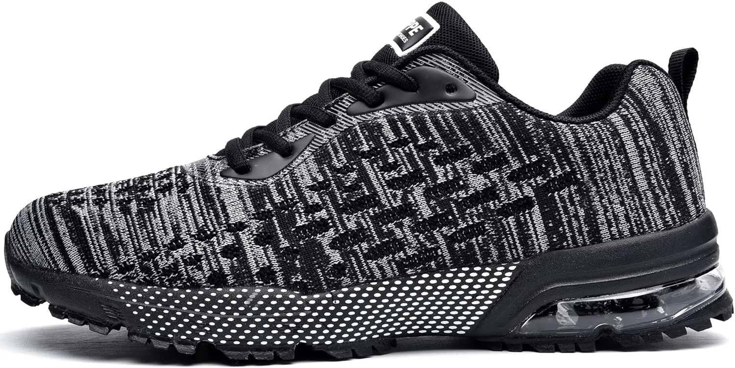 QAUPPE Mens Running Shoes Athletic Trail Tennis Sneaker (US7-12.5 D(M)
