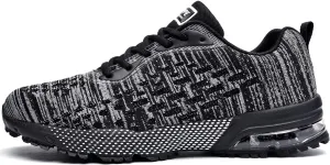 QAUPPE Mens Running Shoes Athletic Trail Tennis Sneaker (US7-12.5 D(M)
