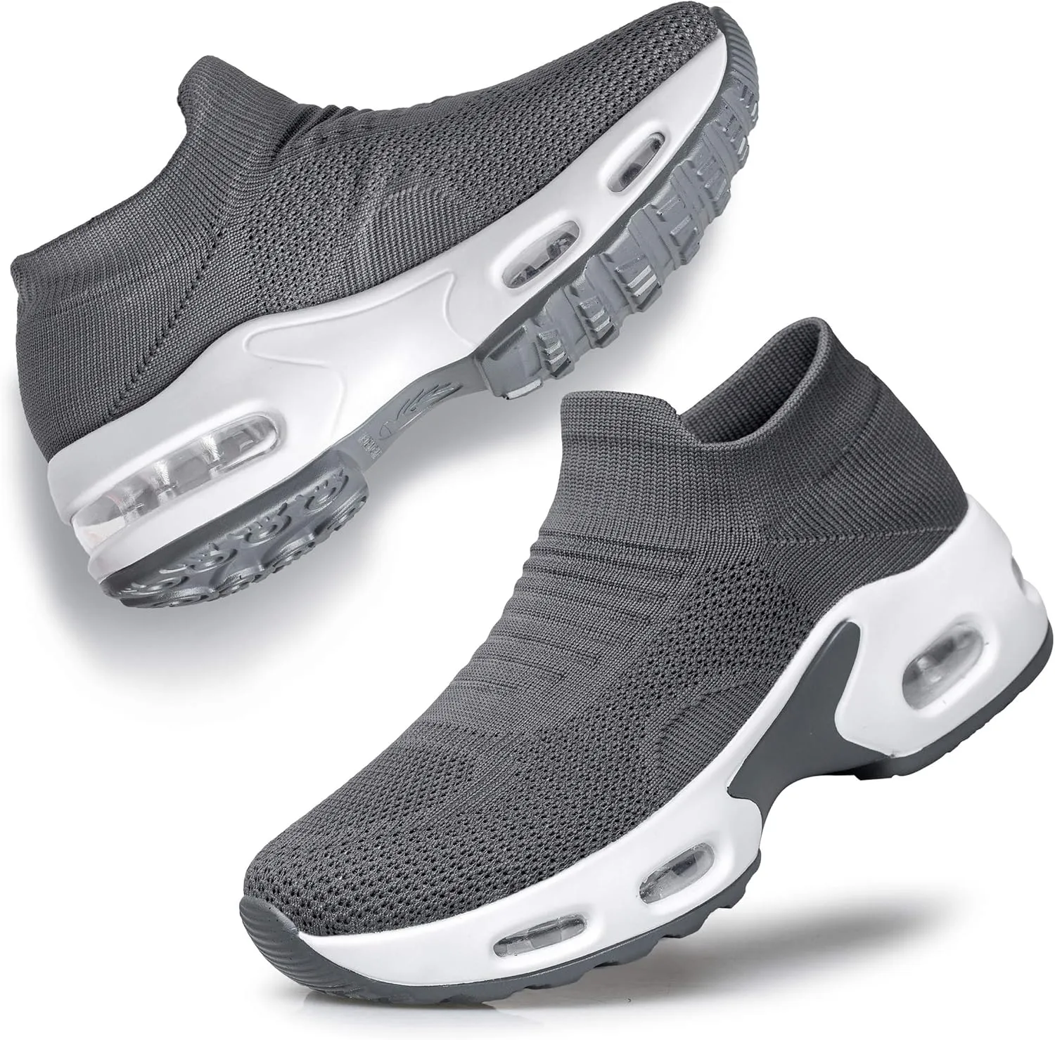 Raoendis Womens Walking Shoes - Sock Sneakers Daily Casual Shoes Slip on Comfortable Nursing Work Shoes