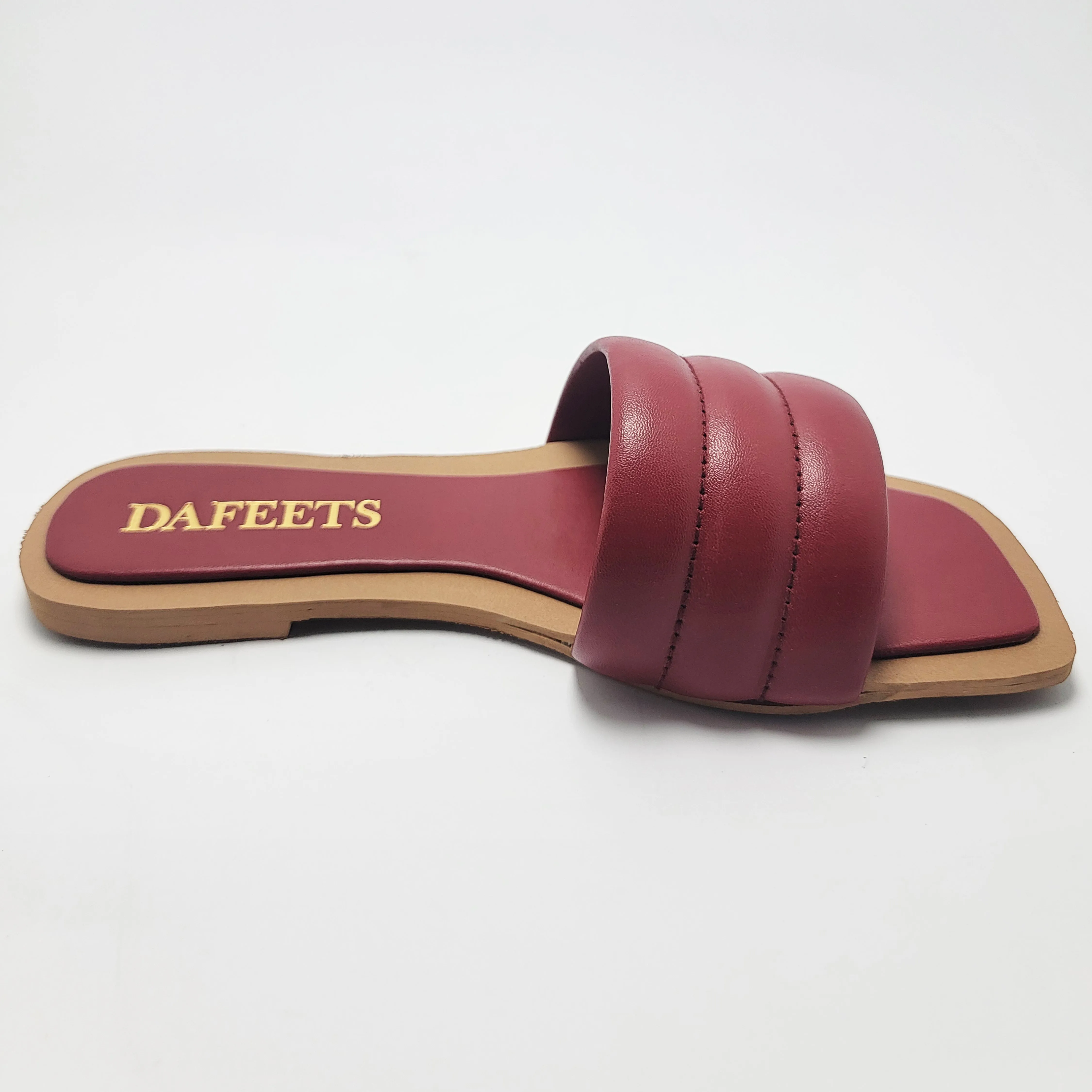 Red Flat Slide Sandals – Bold and Stylish Women's Footwear