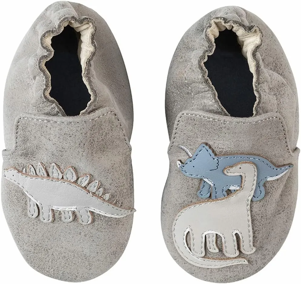 Robeez Baby Boys and Unisex Soft Soles Slip-Resistant Crib Shoes Slippers for Infant and Toddler, 0-24 Months