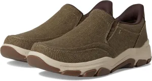 Rockport Men's Reece Sneaker, Brown Canvas, 11 X-Wide