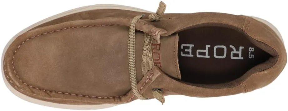 ROPER Mens Cliff Moc Toe Slip On Casual Shoes - Brown
