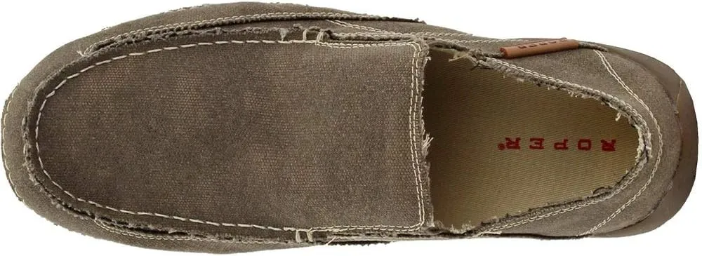 ROPER Mens Dougie Slip On Casual Shoes - Brown