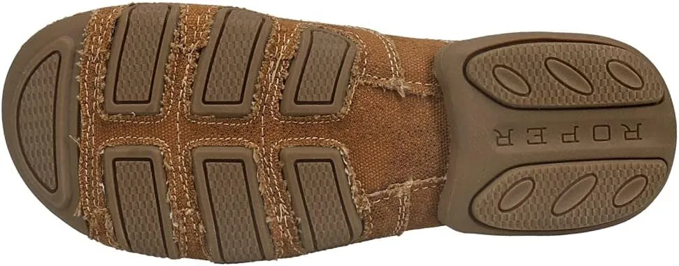 ROPER Mens Dougie Slip On Casual Shoes - Brown