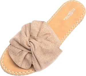 Roxoni Women Open Toe Sandal Indoor Outdoor Slides Shoes Spring Summer Slippers
