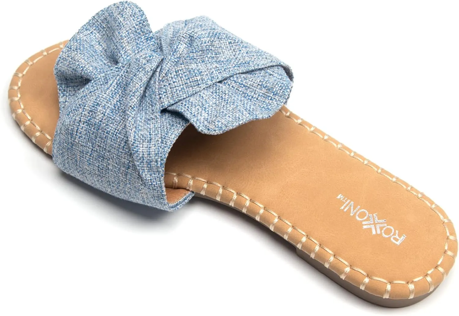 Roxoni Women Open Toe Sandal Indoor Outdoor Slides Shoes Spring Summer Slippers