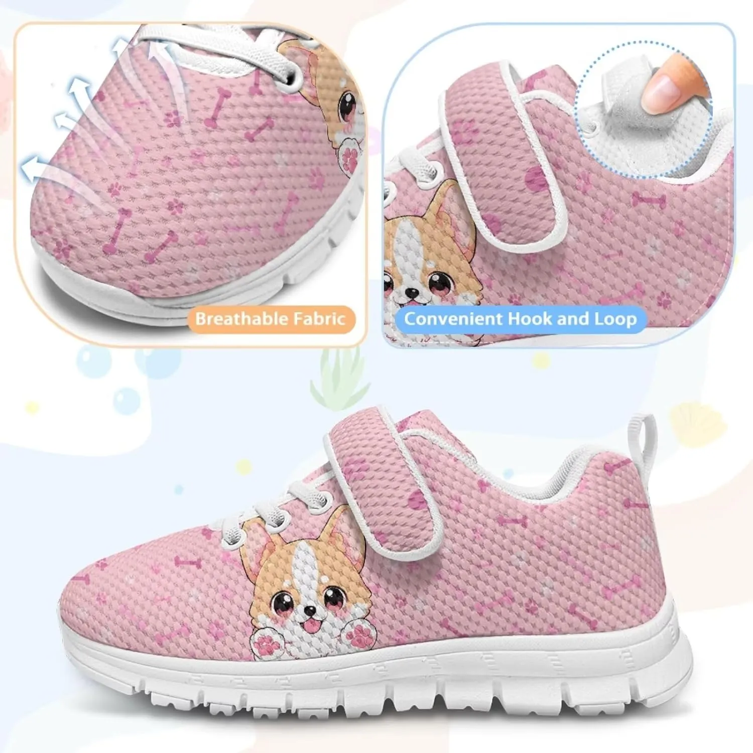 Running Athletic Shoes for Boys Girls Slip On Tennis Shoes Kids Shoes