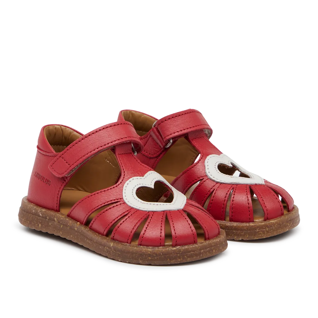 Sandal with contrast heart