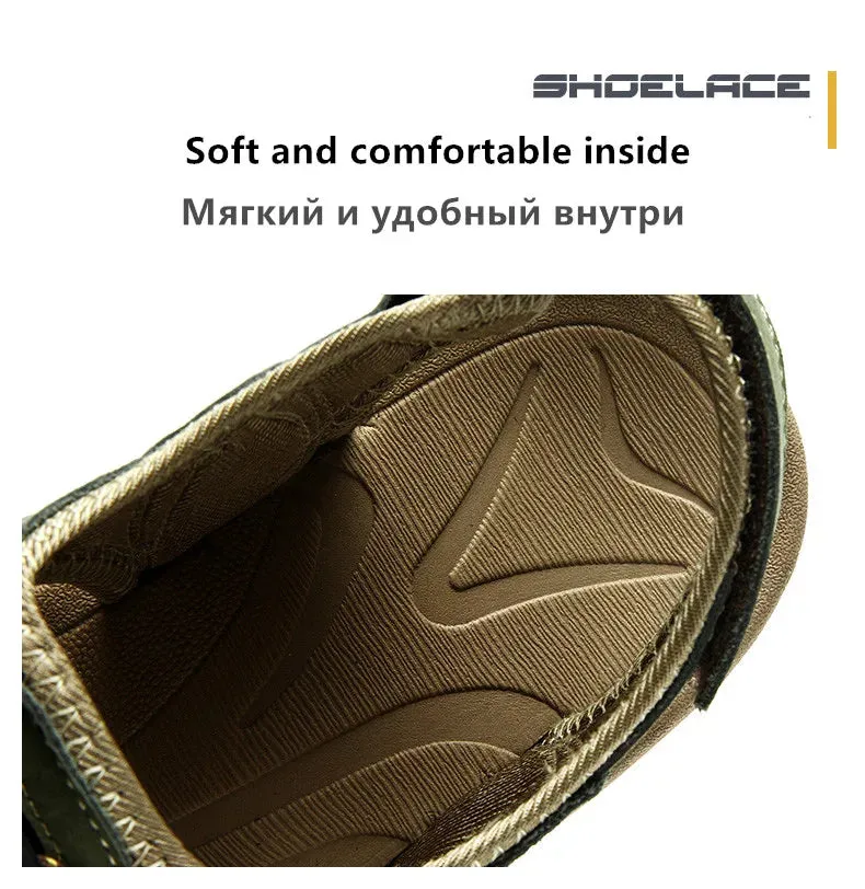 Sandals Sandals Global shipping Leather Sandals Large Great savings Comfort New Outdoor Soft Summer Shoes Men Men Genuine Roman Shoes Beach Men's Size Shoes